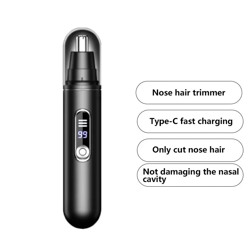 Mini Pocket Nose Hair Trimmer Painless Clipper Nose Ears Hair Eyebrow