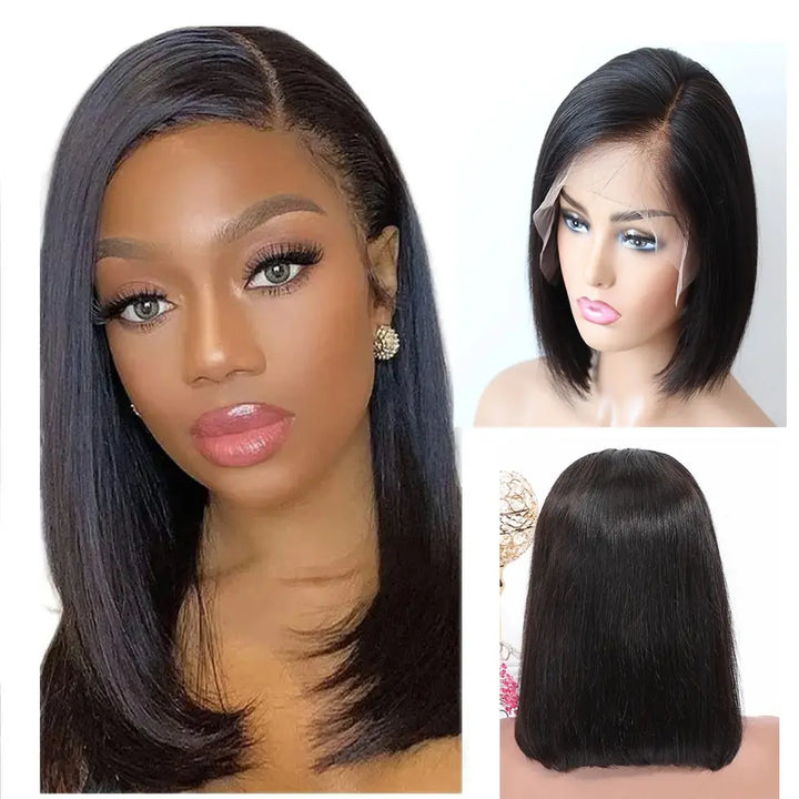 Hot Sale Short BOB Wig T Part Side Part Bob Wigs Lace Frontal Cuticle