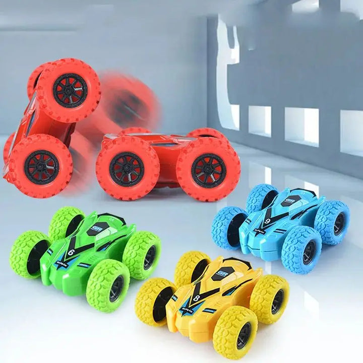 Children's toy car fun double-sided car inertial safety anti-collision