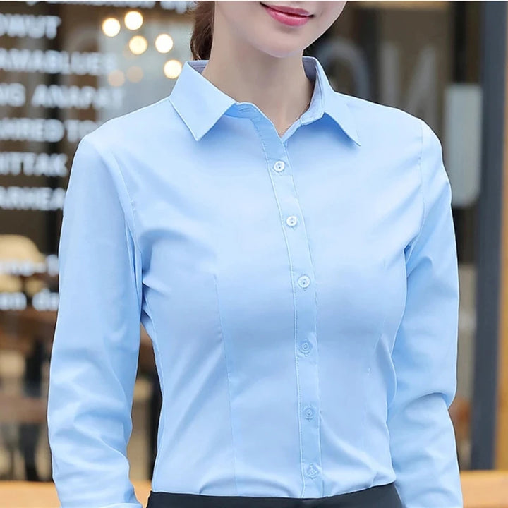 Women Shirts Blouses Women White Shirt Long Sleeve Blouse Female Tops