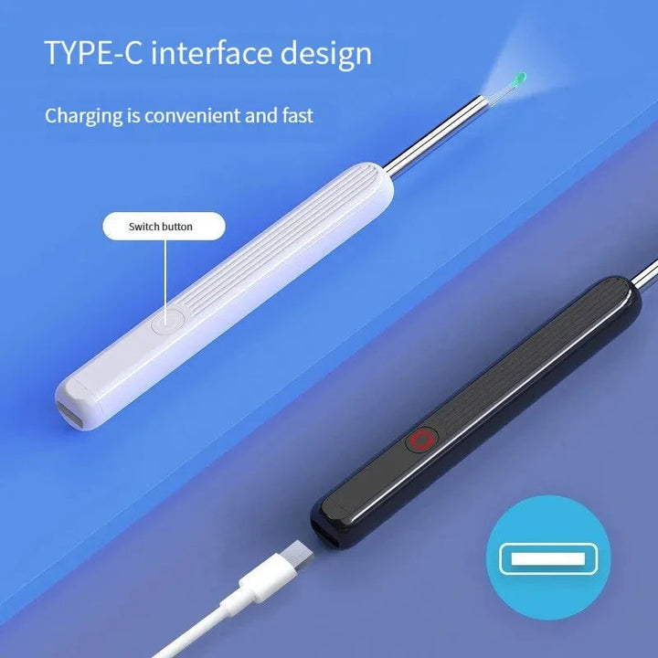 Wireless WiFi Ear Pick Otoscope Camera Borescope Luminous Ear Wax