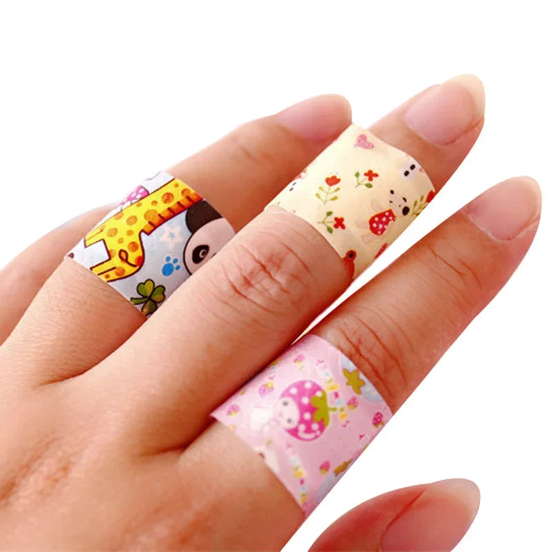 100pcs/lot Cartoon Wound Patch Band Aid for Children Kids Hemostasis Adhesive Bandages First Aid Emergency Skin Plaster Patches