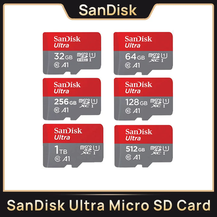 SanDisk Ultra A1 Micro SD Memory Card V10 C10 U1 32GB 64G 128G 256G