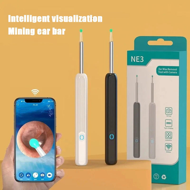 Wireless WiFi Ear Pick Otoscope Camera Borescope Luminous Ear Wax