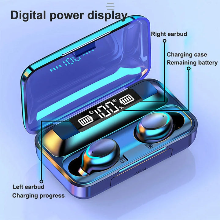 2024 NEW F9 upgrade TWS Bluetooth Earphones Wireless Headphone 9D