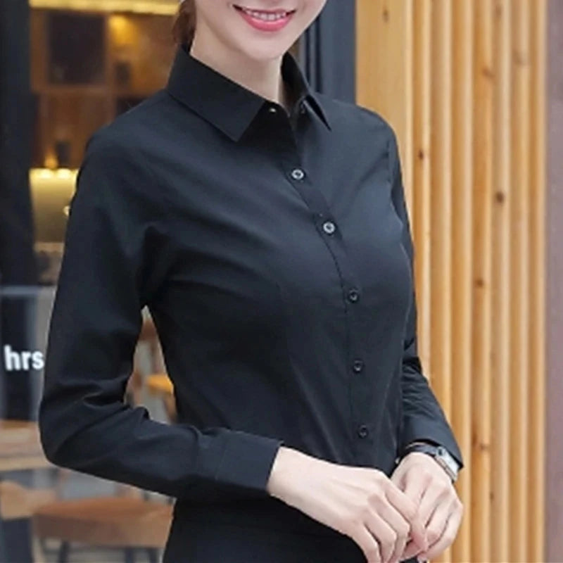 Women Shirts Blouses Women White Shirt Long Sleeve Blouse Female Tops