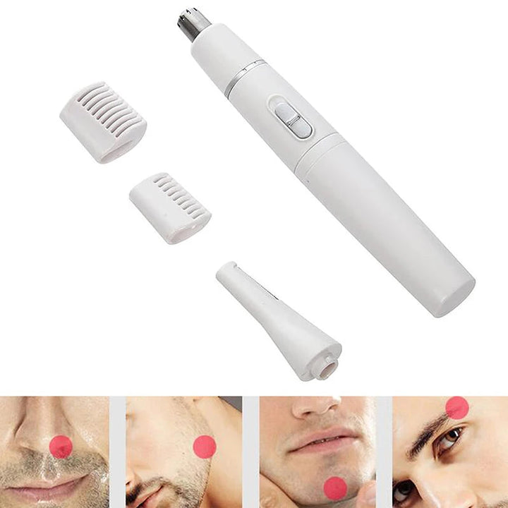 2-in-1 Facial Hair Trimmer Nose Ear Hair Shaver Trimmer Eyebrow