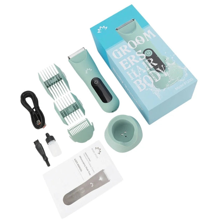 Electric Body Hair Trimmer for Men and Women Wet Dry Use with Ceramic