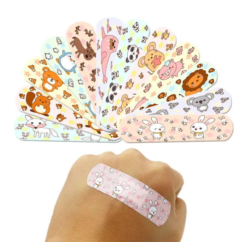 100pcs/lot Cartoon Wound Patch Band Aid for Children Kids Hemostasis Adhesive Bandages First Aid Emergency Skin Plaster Patches