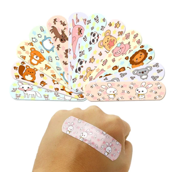 100pcs/lot Cartoon Wound Patch Band Aid for Children Kids Hemostasis Adhesive Bandages First Aid Emergency Skin Plaster Patches