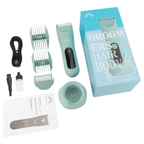 Electric Body Hair Trimmer for Men and Women Wet Dry Use with Ceramic