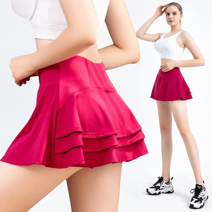 Cloud Hide Women Golf Tennis Skirts Sports Pocket Pleated Skirt