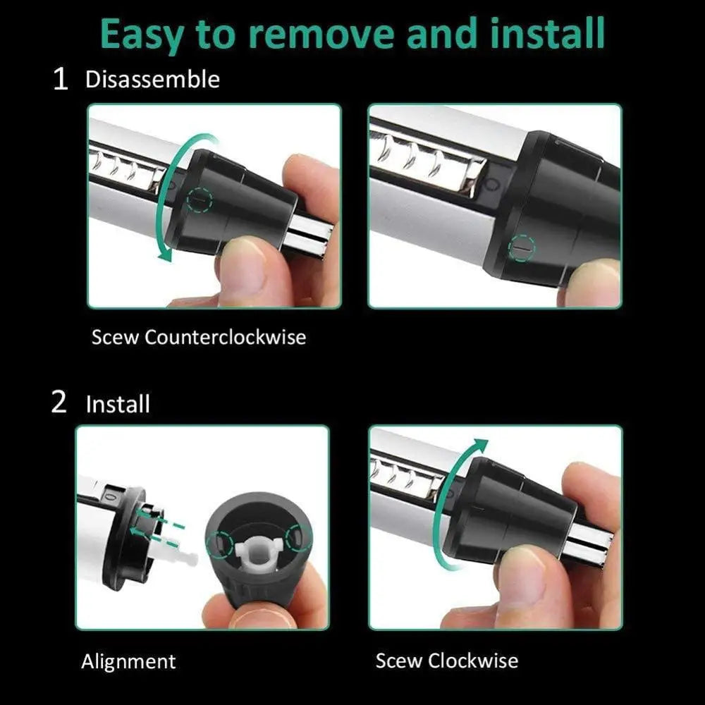 Rechargeable Nose Ear Hair Trimmer For Men&Women Grooming Kit Electric