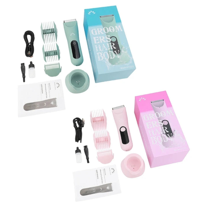 Electric Body Hair Trimmer for Men and Women Wet Dry Use with Ceramic