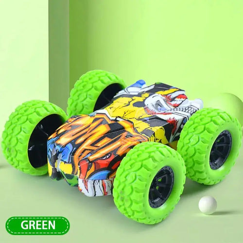 Children's toy car fun double-sided car inertial safety anti-collision