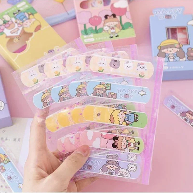 20pcs/box Cartoon Avocado Pattern Band Aid Baby Kids Outdoor Sports Medical Patch Adhesive Breathable First Band Aid Bandage