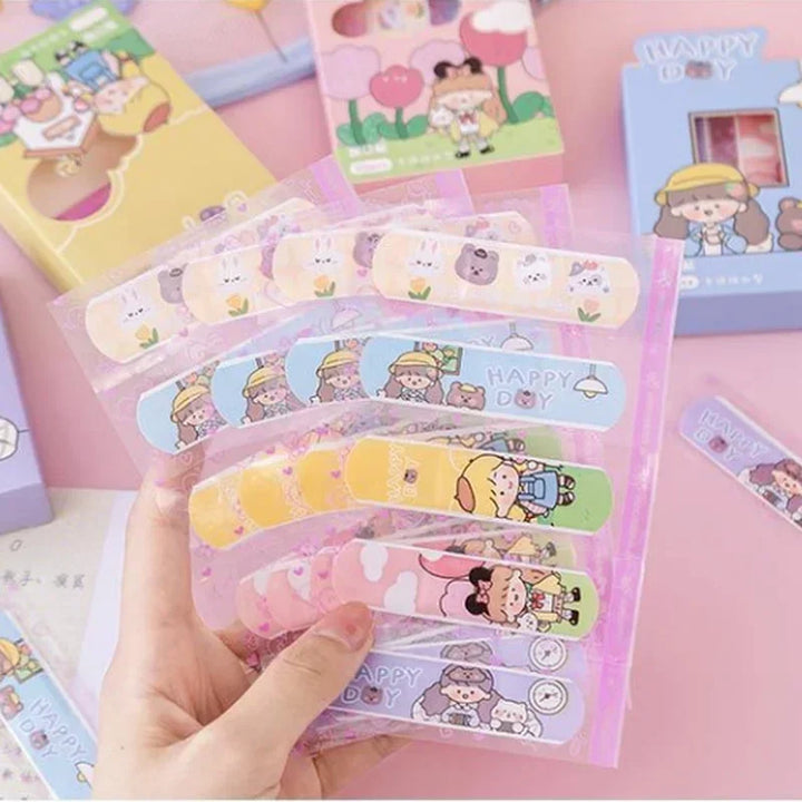 20pcs/box Cartoon Avocado Pattern Band Aid Baby Kids Outdoor Sports Medical Patch Adhesive Breathable First Band Aid Bandage