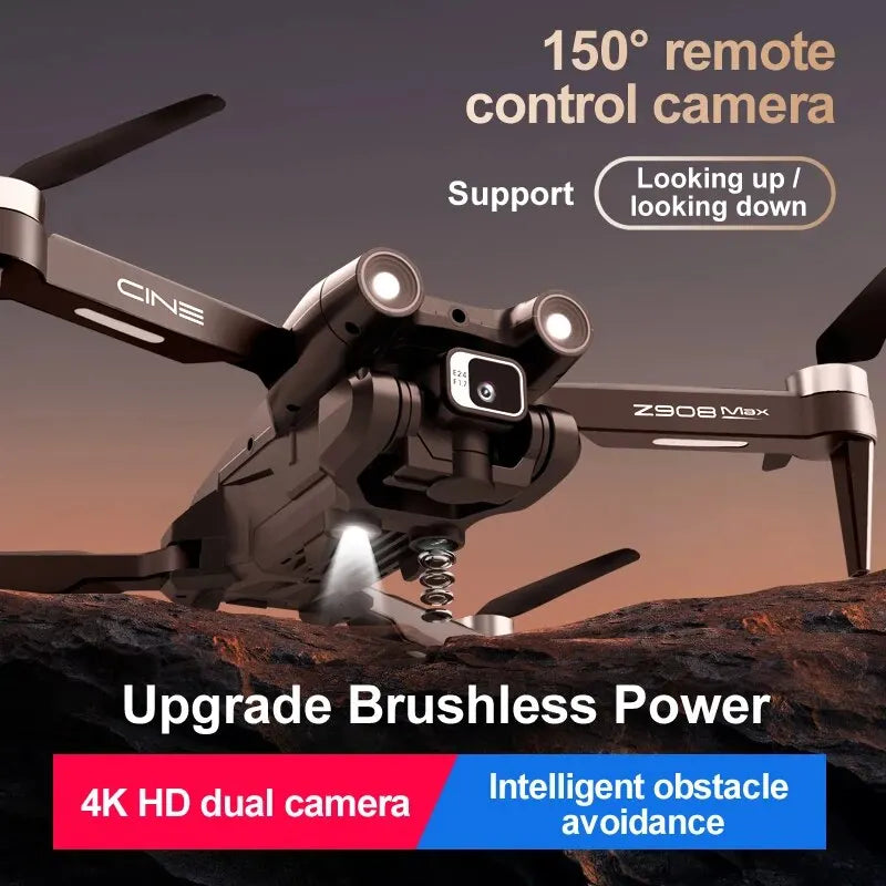 KBDFA MINI Z908 Pro Max Drone 4K HD Camera Professional WIFI FPV Dron