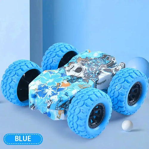 Children's toy car fun double-sided car inertial safety anti-collision