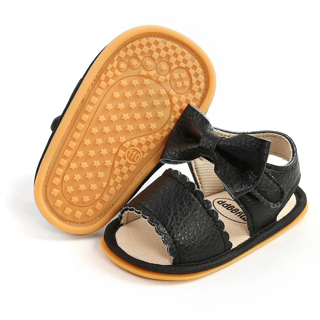 Meckior Summer Baby Shoes Toddler Flats Baby Sandals Soft Rubber Sole