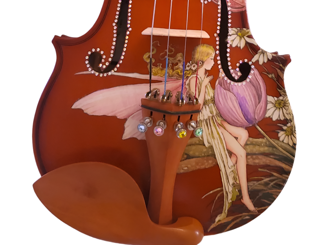 Fairy Violin II Outfit, w/ pastel crystals on fine tuners w/