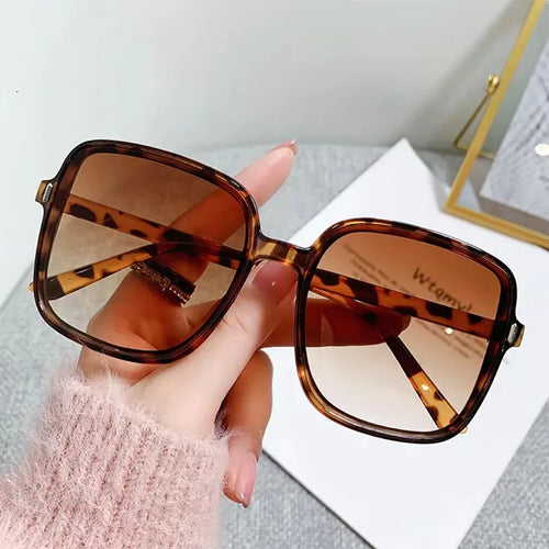 New Oversized Rectangle Sunglasses Women's Fashion Square Sun Glasses