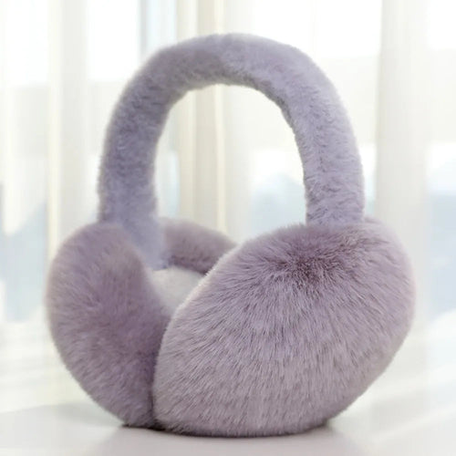 Soft Plush Ear Warmer Winter Warm Earmuffs Solid Color  Ear Cover
