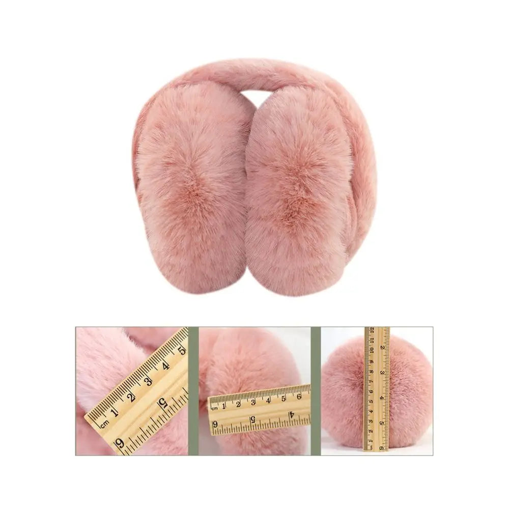 Soft Plush Ear Warmer Winter Warm Earmuffs Solid Color  Ear Cover