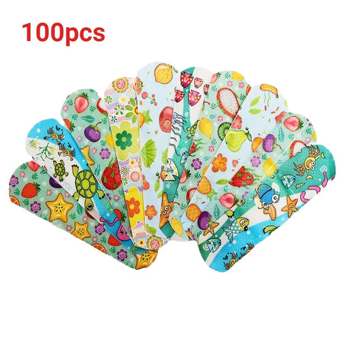 100 Pcs Cartoon Animal Pattern Waterproof Hemostatic Kids Band-Aid