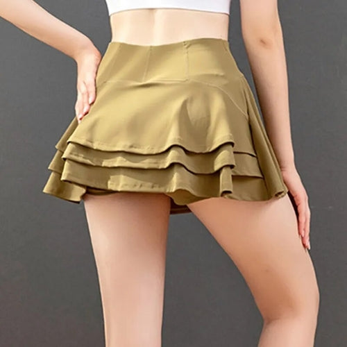 Cloud Hide Women Golf Tennis Skirts Sports Pocket Pleated Skirt