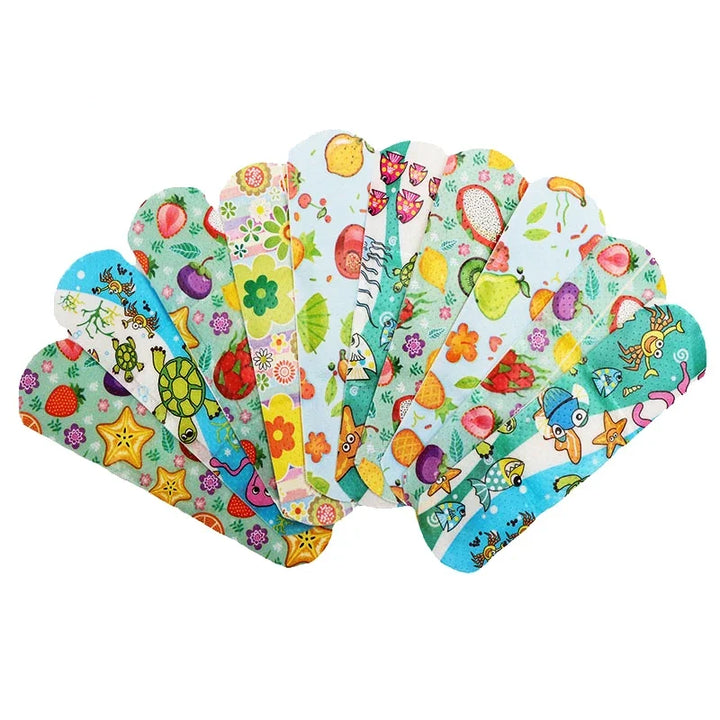 100 Pcs Cartoon Animal Pattern Waterproof Hemostatic Kids Band-Aid