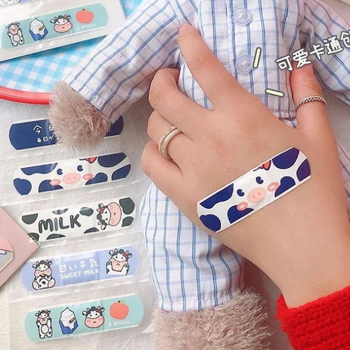 20pcs/box Cartoon Avocado Pattern Band Aid Baby Kids Outdoor Sports Medical Patch Adhesive Breathable First Band Aid Bandage