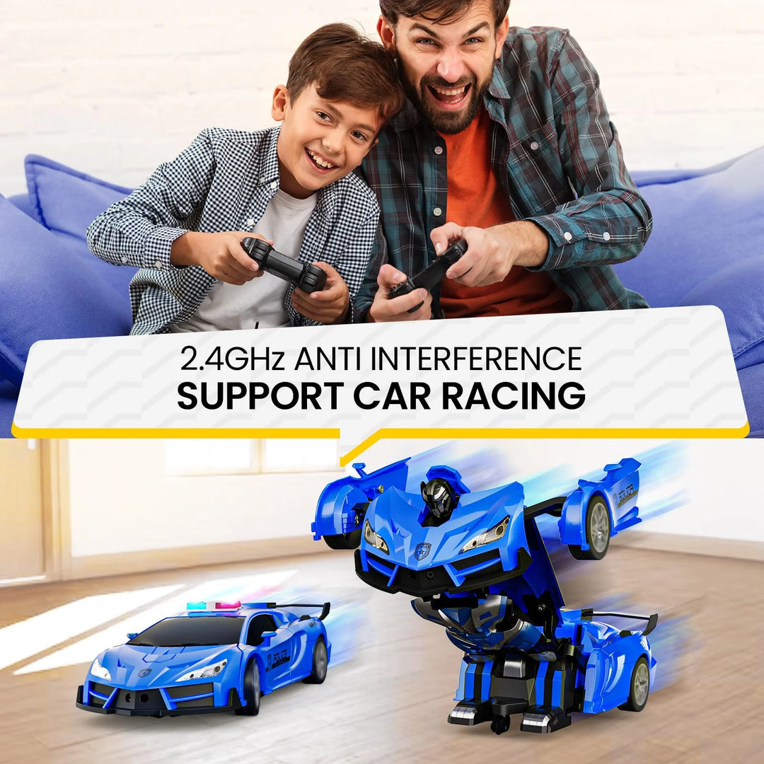 Sinovan Remote Control Police Car Toy Gesture Sensing with LED Light