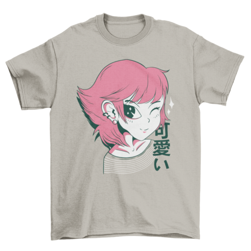 Kawaii anime girl t-shirt