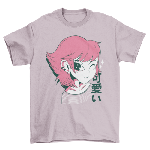 Kawaii anime girl t-shirt