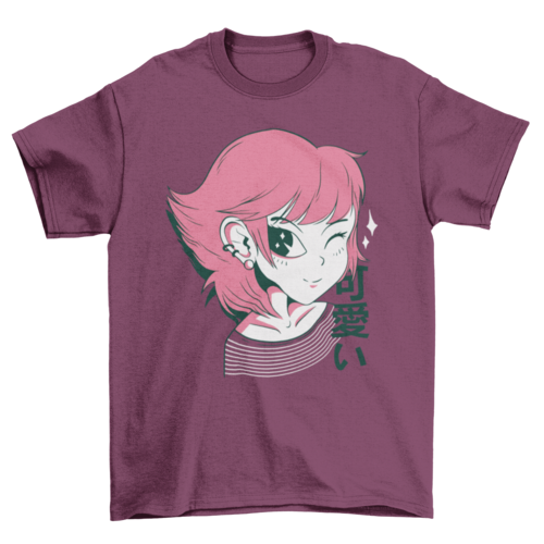 Kawaii anime girl t-shirt