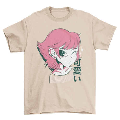 Kawaii anime girl t-shirt