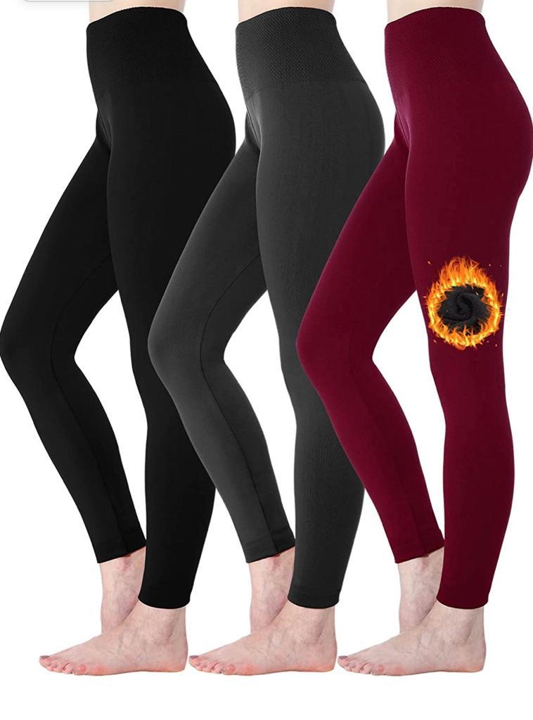 Hot! Women’s Extra Fleece Leggings High Waist Soft Stretchy Warm