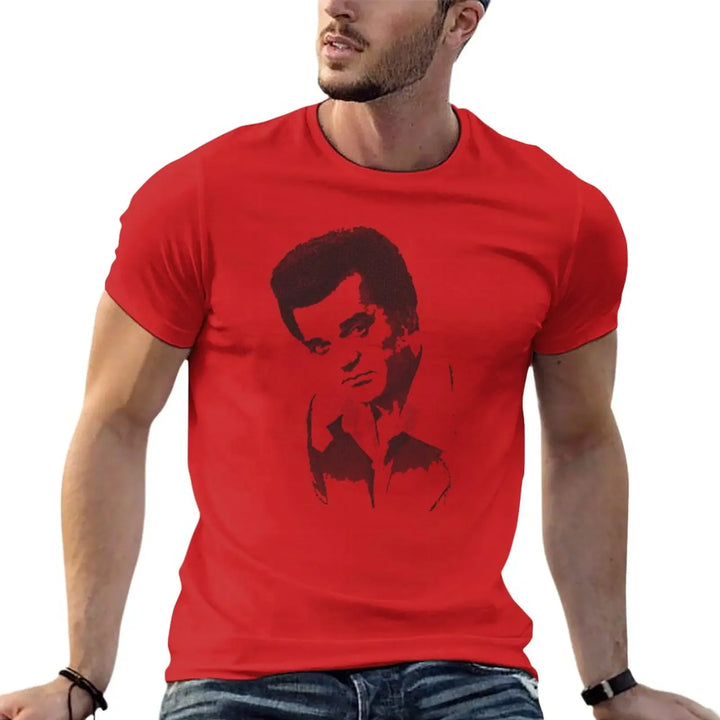New Conway Twitty Halftone T-Shirt hippie clothes Tee shirt custom t shirts sports fan t-shirts workout shirts for men