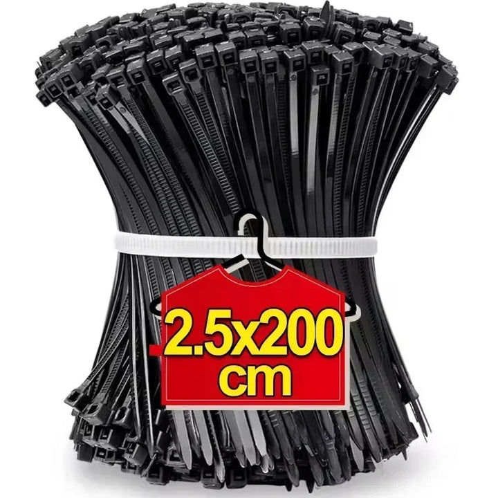 Wholesale Self Locking Nylon Cable Ties Plastic Cord Tie Heavy Duty Cables Fastening Rings Loop Hardware Organizer Wire Straps