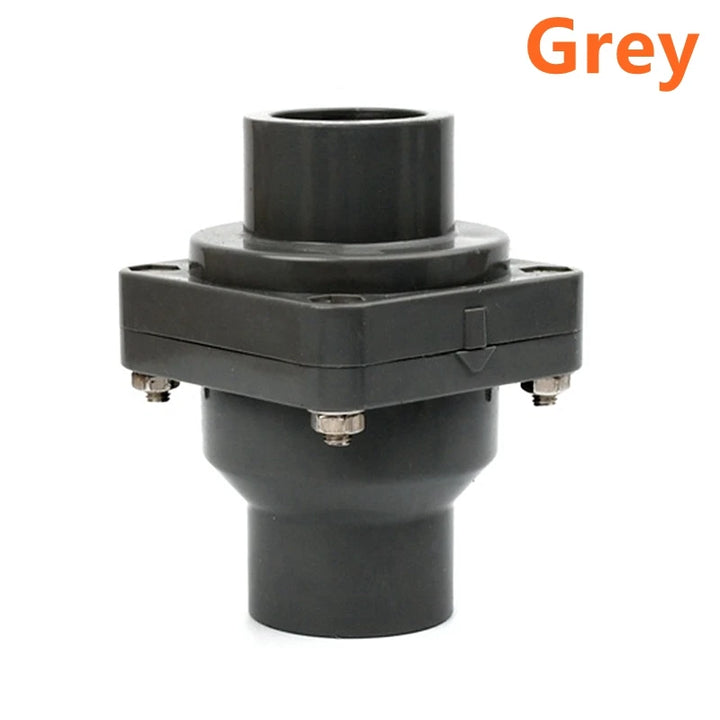 1PC 25~63mm PVC Flap Check Valve Fish Tank Accessories Garden Irrigation One-Way Valve Aquarium Industrial Pipe Non-Return Valve