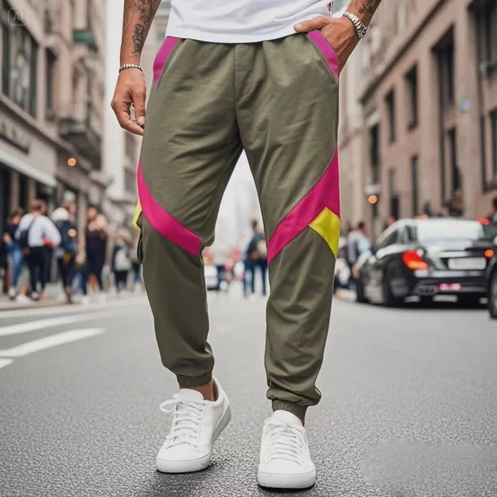 Men's workwear pants, spring and summer outdoor sports men's wear, casual and loose men's fashionable workwear pants