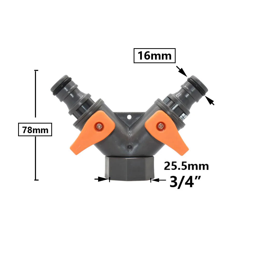 Garden Hose Quick Connector 1/2 3/4 1 Inch Pipe Coupler Stop Water Connector 16/20/32mm Repair Joint Irrigation System Fitting