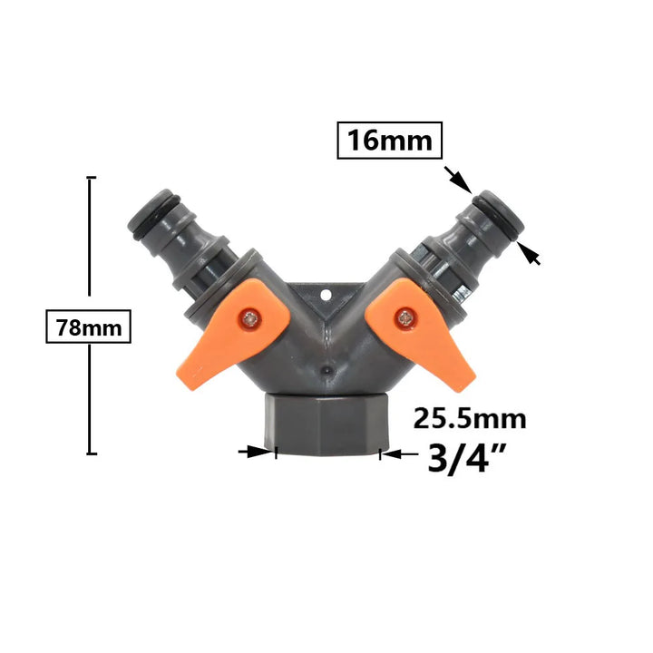 Garden Hose Quick Connector 1/2 3/4 1 Inch Pipe Coupler Stop Water Connector 16/20/32mm Repair Joint Irrigation System Fitting