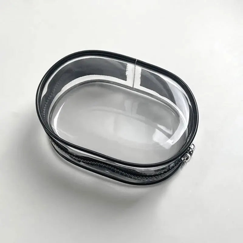 Multi Functional Storage Bag Transparent Data Cable Charger Storage Box Portable Zipper Dustproof Storage Box Small Doll Storage