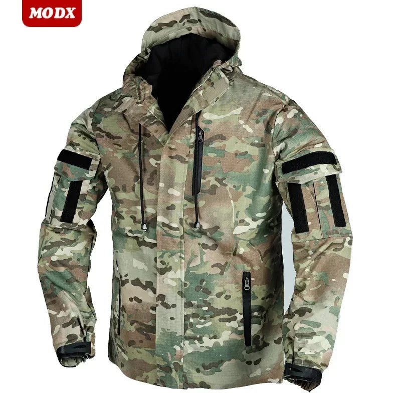SP2 Assault 2.0 Combat Coat Spring Autumn Men Loose Windproof  Wear Resistant Tactical Top Outdoor Hooded Multi-pocket Uniform