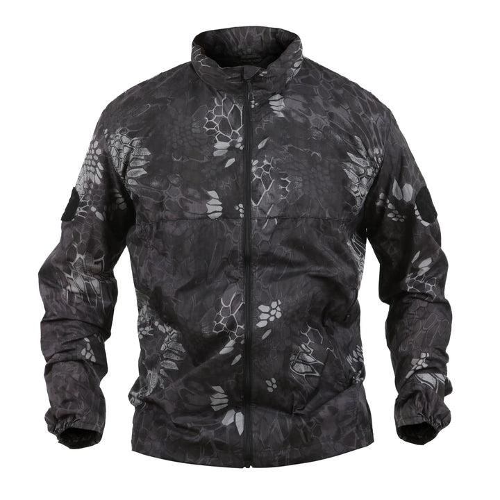 Outdoor Jacket For Men Quick Dry Tactic Skin Jacket Men Sunscreen Clothing Hooded Camouflage Ultra Light Thin Windbreaker Jacket