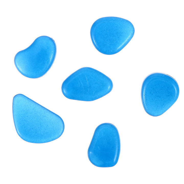 100 Pcs Luminous Stones Pebbles Rocks for Fish Tank Aquarium Succulents Pot Decor Glow Dark Polystyrene Resin Garden Pathway
