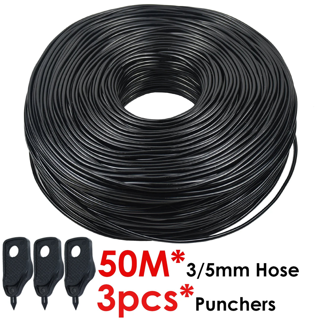 KESLA Garden 2L/H Drip Irrigation Watering Saving System Kit Drop by Drop Drippers 3/5mm Hose for Plant Potted Bonsai Vegetables