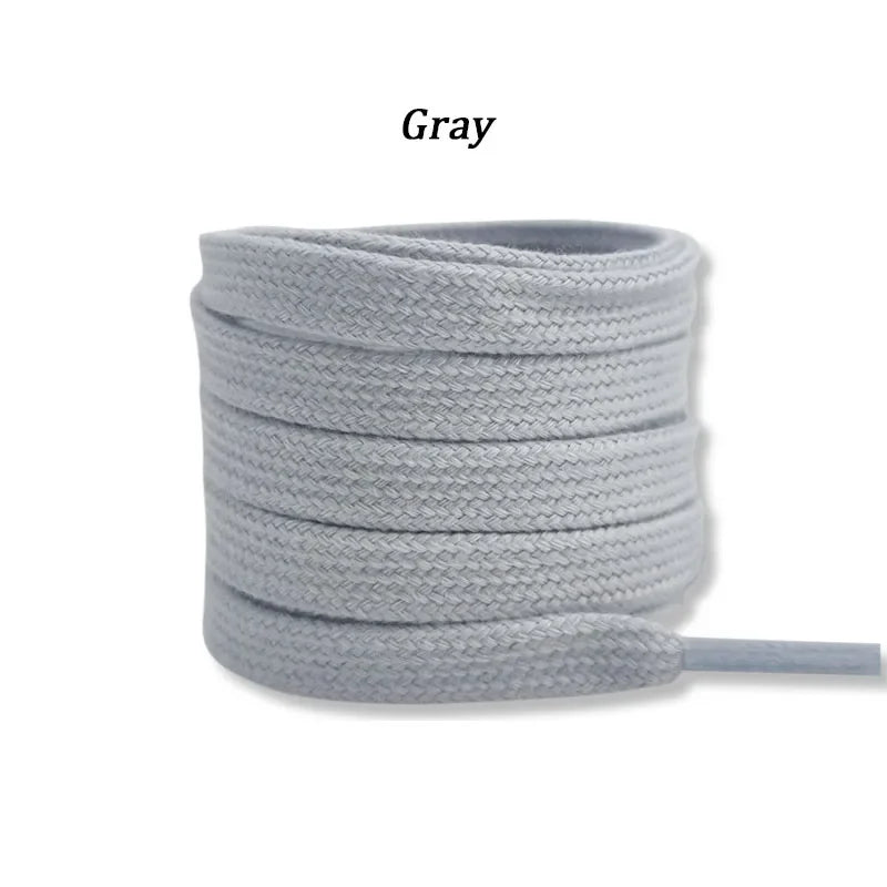 New Flat Cotton Shoelaces for Sneakers AF1 AJ1 Shoelace High-top Canvas Casual Shoe Laces No Elasticity Shoestrings Men Women